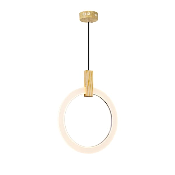 Cwi Lighting Anello LED Pendant With White Oak Finish 1214P16-1-236 - main